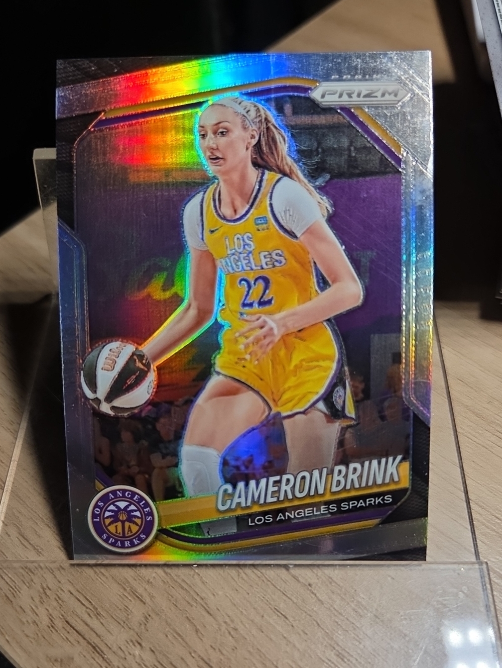2025 Panini Silver Prizm Cameron Brink Los Angeles Sparks Yellow Card